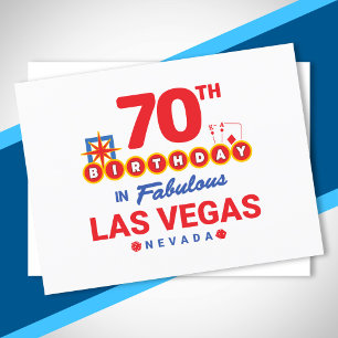 Las Vegas Födelsedagsfest - 70-årsdag i Vegas Vykort
