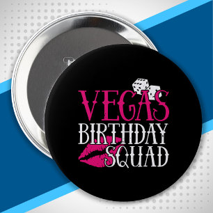 Las Vegas Födelsedagsfest Group Gift Vegas Squad Knapp