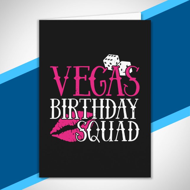 Las Vegas Födelsedagsfest Group Gift Vegas Squad Kort (Skapare uppladdad)