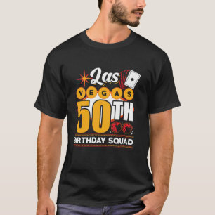 Las Vegas Födelsedagsfest Group Las Vegas 50th Bir T Shirt