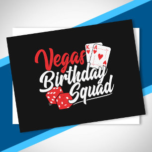Las Vegas Födelsedagsfest - Matchande Vegas Födels Vykort