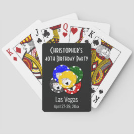 Las Vegas Födelsedagsfest Resa föredrar uppspelnin Casinokort