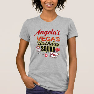 Las Vegas-Födelsedagsfest Squad - Personlig T Shirt