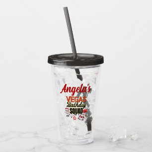 Las Vegas-Födelsedagsfest Squad - Personlig Take Away Mugg