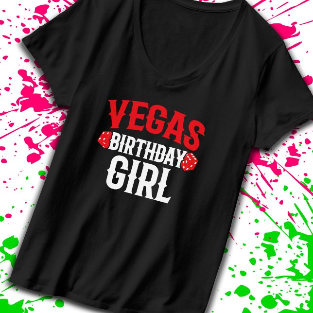 Las Vegas Födelsedagsfest Vegas Birthday Girls Res T Shirt (Skapare uppladdad)