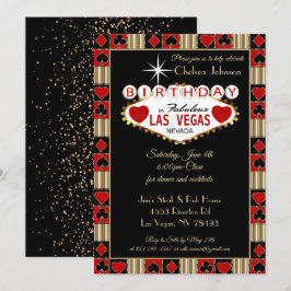 Las Vegas Födelsedagsfirande | Festinbjudan Inbjudningar