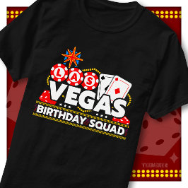 Las Vegas Födelsedagsgänget Party Crew Matchande G T Shirt