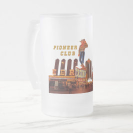 Las Vegas Frosted Glass Beer Mugg