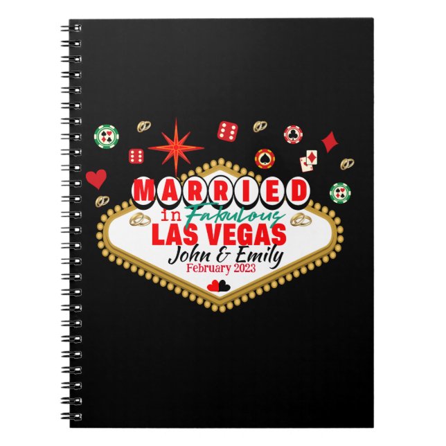 Las Vegas Gift par Matching Vacation Nevada Anteckningsbok (Framsidan)
