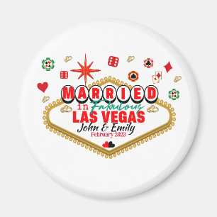 Las Vegas Gift par Matching Vacation Nevada Magnet