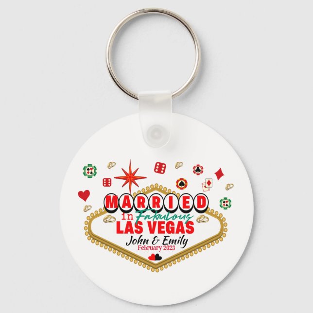 Las Vegas Gift par Matching Vacation Nevada Nyckelring (Framsida)