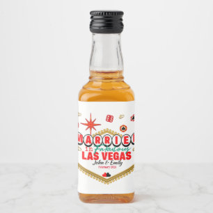 Las Vegas Gift par Matching Vacation Nevada Spritflaskor Etikett