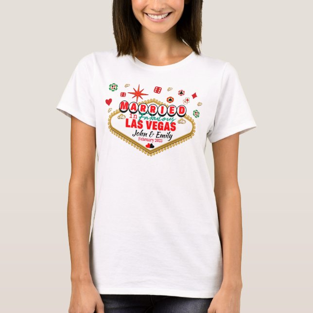Las Vegas Gift par Matching Vacation Nevada T Shirt (Framsida)