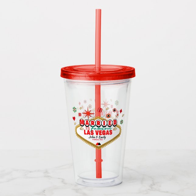 Las Vegas Gift par Matching Vacation Nevada Take Away Mugg (Framsida)