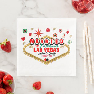 Las Vegas Gifta Par Matchande Semester Nevada Pappersservett