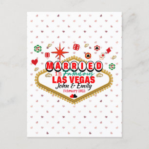 Las Vegas Gifta Par Matchande Semester Nevada Vykort