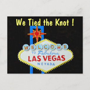 Las Vegas Giftermål-meddelande Meddelande Vykort