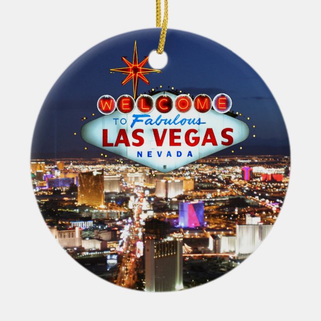 Las Vegas Gifts Julgransprydnad Keramik (Framsidan)