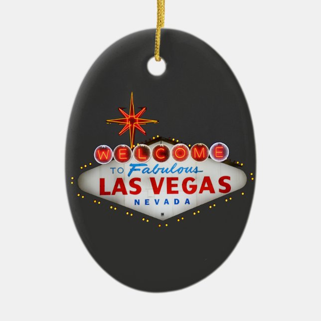 Las Vegas Gifts Julgransprydnad Keramik (Framsidan)
