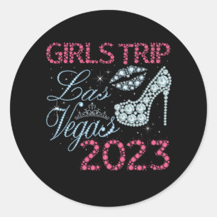 Las Vegas Girls Resa 2023 Girls Helg Friends Morsa Runt Klistermärke