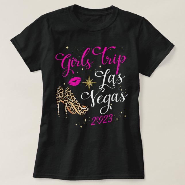 Las Vegas Girls Resa 2023 Shirts for Women Birthda T Shirt (Design framsida)