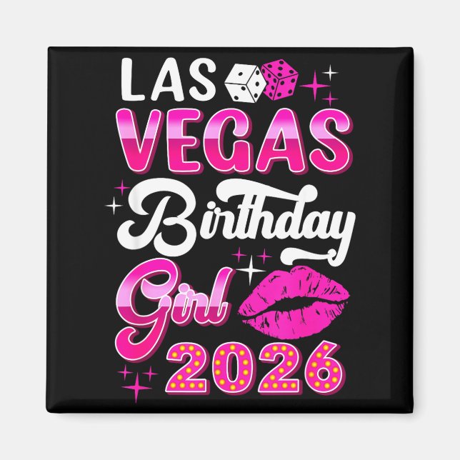 Las Vegas Girls Trip 2026 Cruise Trip Matching Bir Magnet (Framsidan)