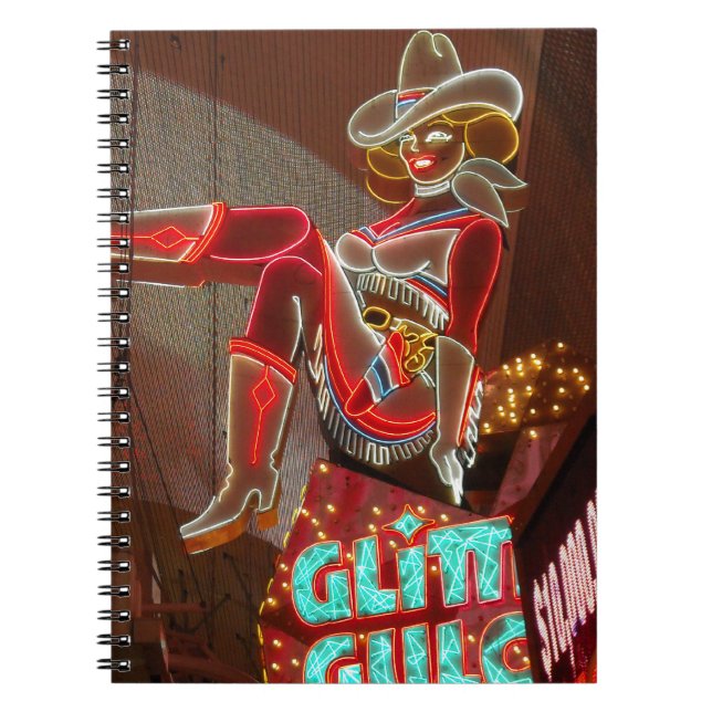 Las Vegas Glitter Gulch Anteckningsbok (Framsidan)