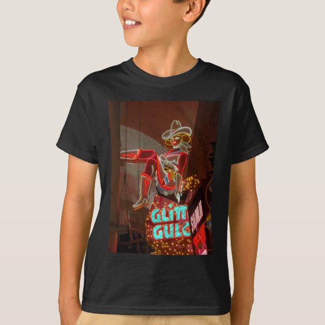 Las Vegas Glitter Gulch Tee Shirt (Framsida)