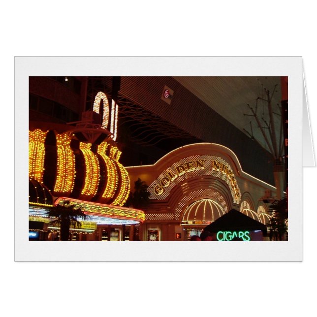 Las Vegas Golden Nugget Hälsningskort (Framsidan Horizontal)