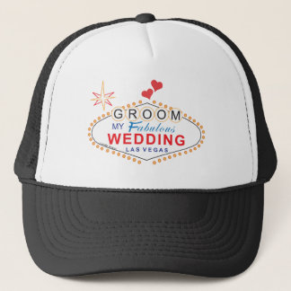 Las Vegas Groom Hat Truckerkeps