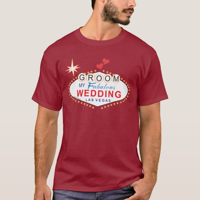 Las Vegas Groom Shirt T Shirt (Framsida)
