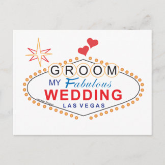 Las Vegas Groom Vykort