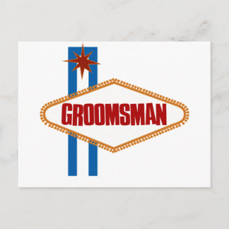 Las Vegas Groomsman Vykort