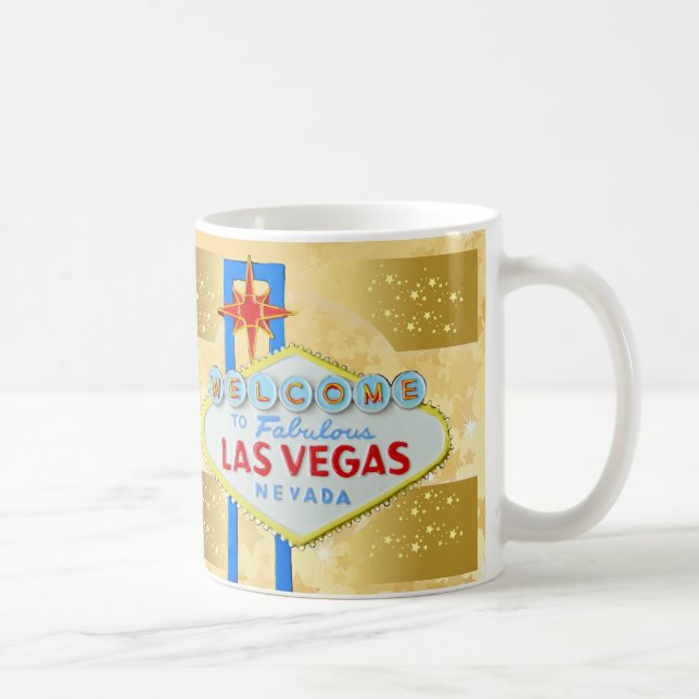 Las Vegas guld Kaffemugg (Höger)