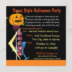 Las Vegas Halloween fest Inbjudningar