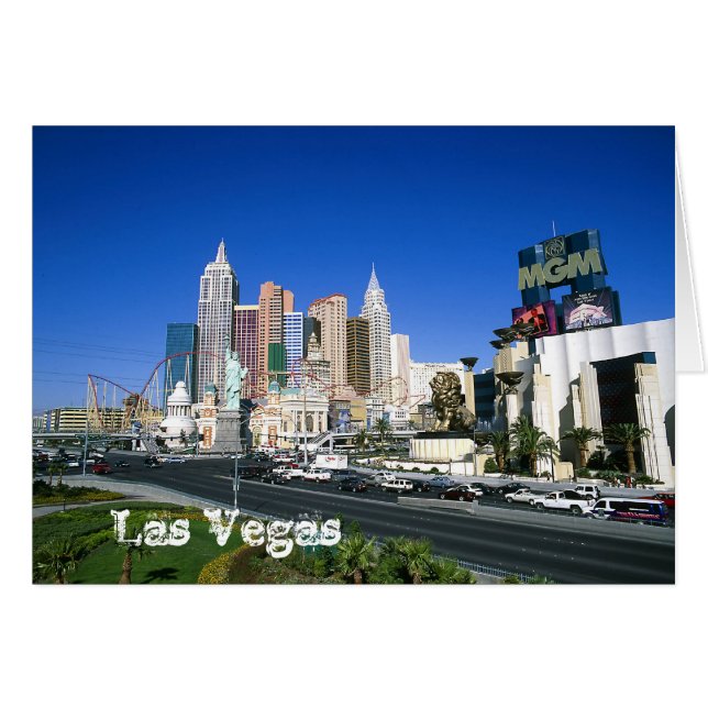Las Vegas Hälsningskort (Framsidan Horizontal)
