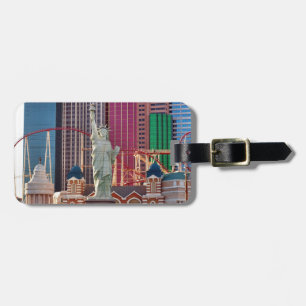 Las Vegas hasardspel kasino neonskylt Bagagebricka