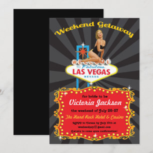Las Vegas Helg Getaway-inbjudningar Inbjudningar