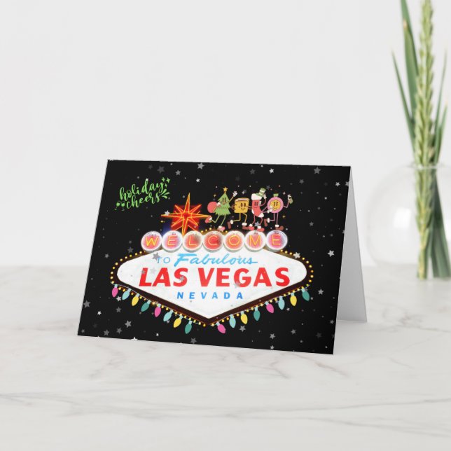 Las Vegas Helgdag Cheers Card Tack Kort (Framsida)