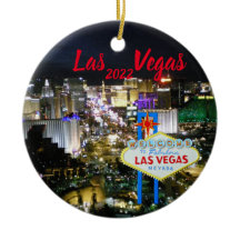 Las Vegas Helgdag red Ornament