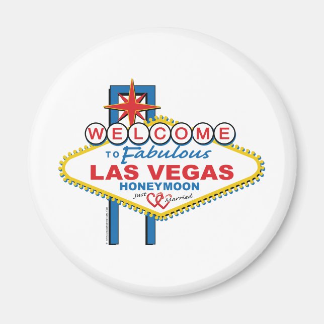 Las Vegas Honeymoon Magnet (Framsidan)