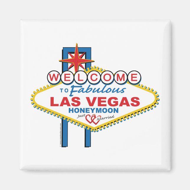 Las Vegas Honeymoon Magnet (Framsidan)