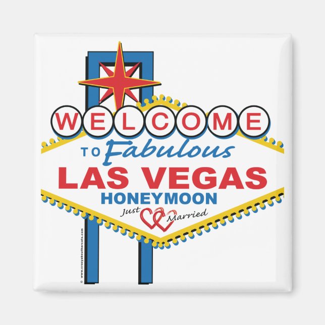 Las Vegas Honeymoon Magnet (Framsidan)