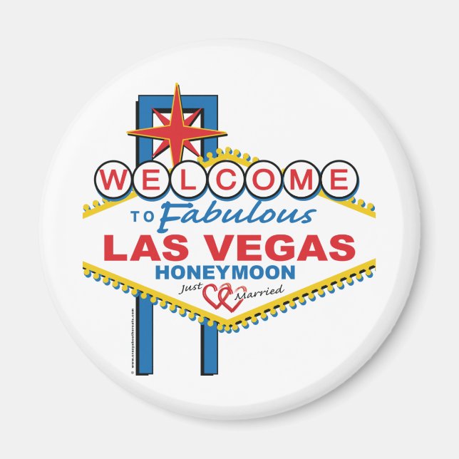 Las Vegas Honeymoon Magnet (Framsidan)