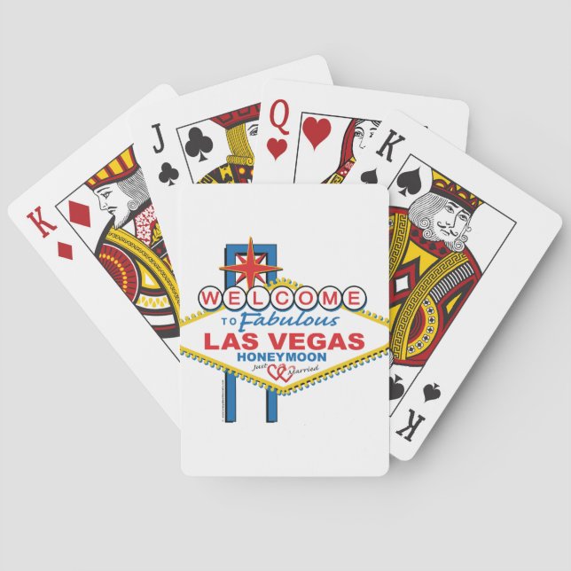 Las Vegas Honeymoon retro Spel Kort (Baksidan)