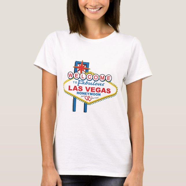 Las Vegas Honeymoon T-shirt (Framsida)