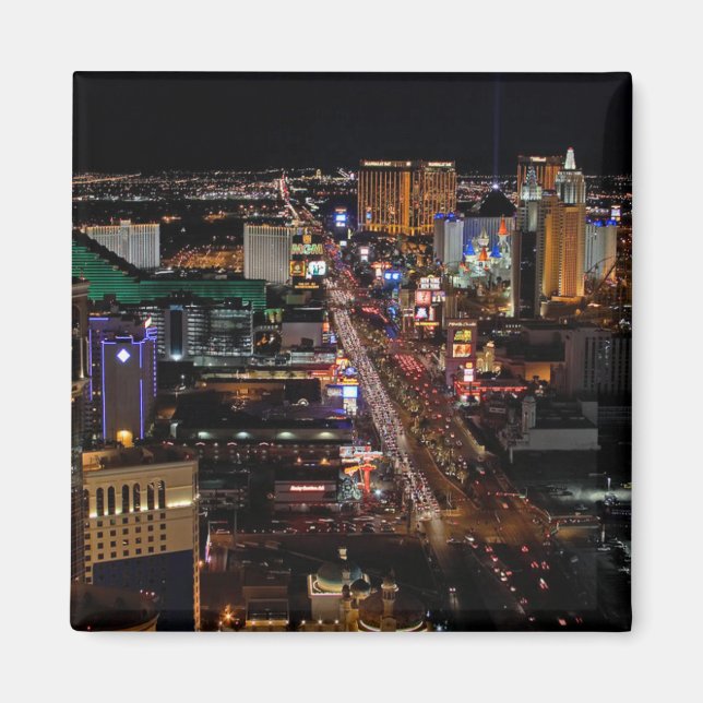 Las Vegas i natt Magnet (Framsidan)