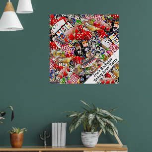 Las Vegas Icons Spelare Delight Poster