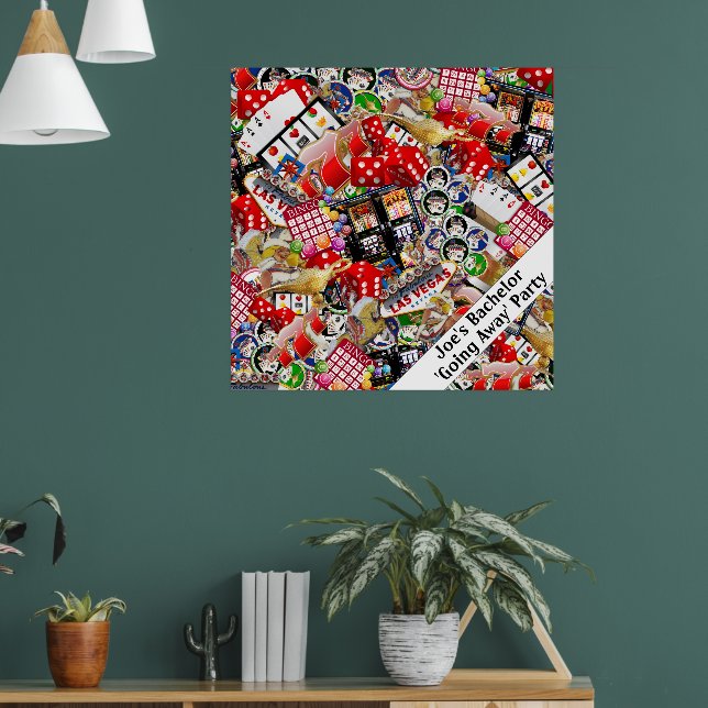 Las Vegas Icons Spelare Delight Poster (Vardagsrum 1)