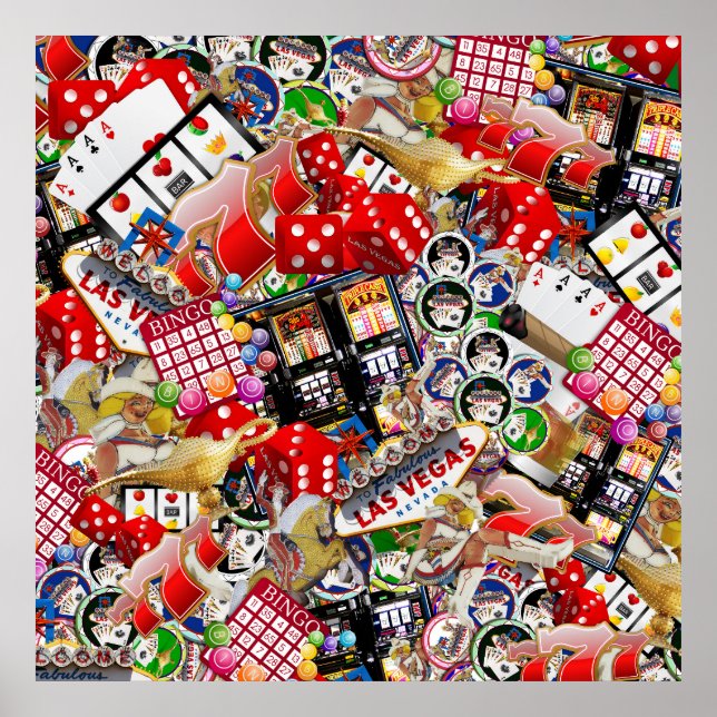 Las Vegas Icons Spelare Delight Poster (Framsidan)